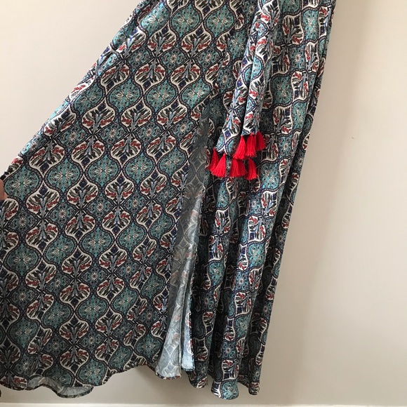 NWT Anthropologie Sachin & Babi Tassel Maxi Dress 0 - Picture 9 of 14